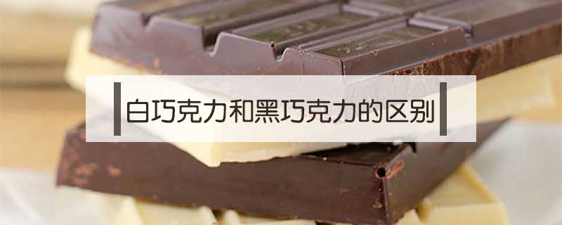 白巧克力和黑巧克力的區(qū)別