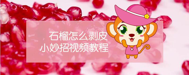 石榴怎么剝皮小妙招視頻教程