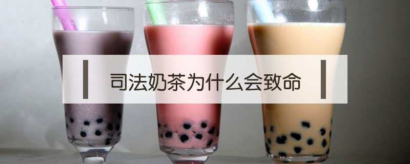 司法奶茶為什么會致命