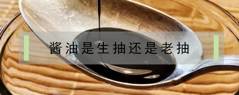 醬油是生抽還是老抽