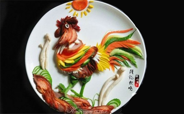 中國(guó)風(fēng)創(chuàng)意水果拼盤圖片，看到最后一個(gè)水果拼盤被驚艷到