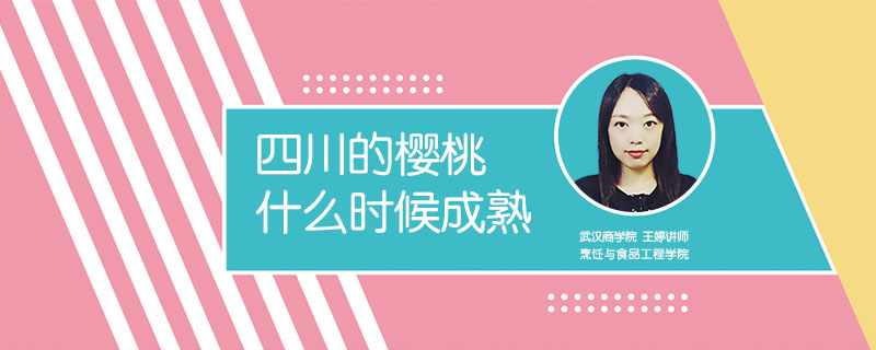 四川的櫻桃什么時候成熟