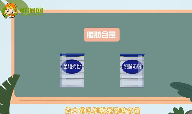 全脂奶粉和脫脂奶粉的區別