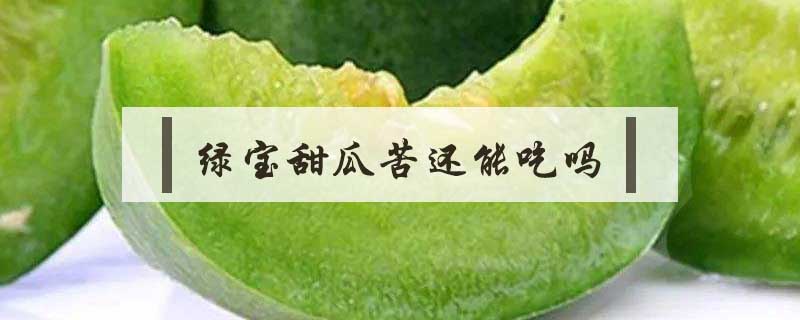 綠寶甜瓜苦還能吃嗎