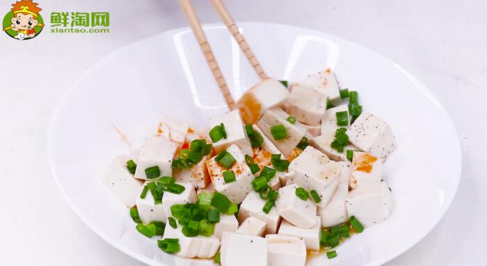 小蔥拌豆腐的做法