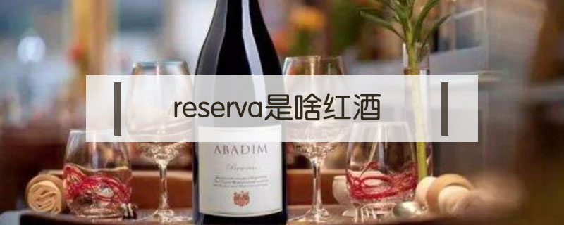 reserva是啥紅酒