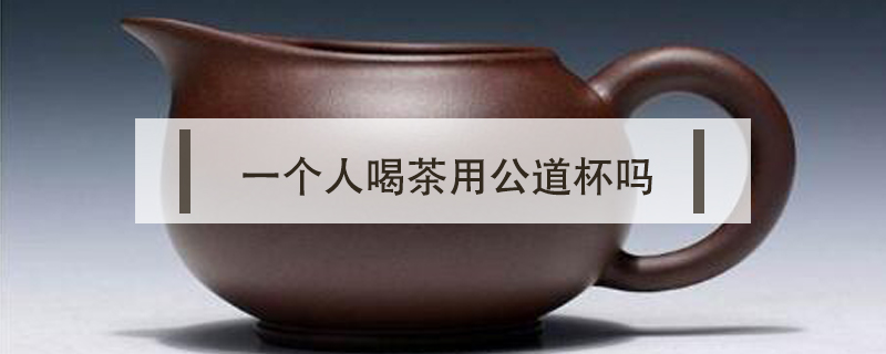 一個人喝茶用公道杯嗎
