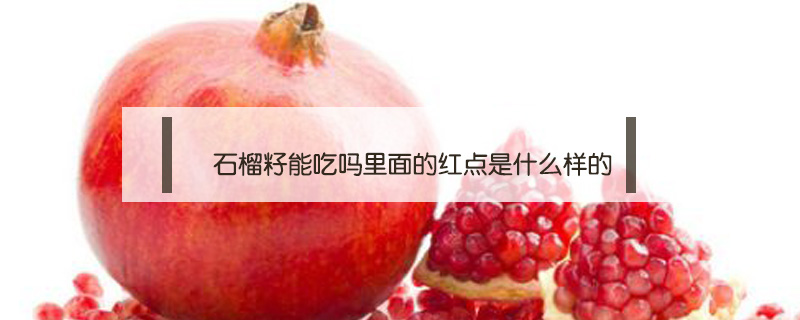 石榴籽能吃嗎里面的紅點是什么樣的
