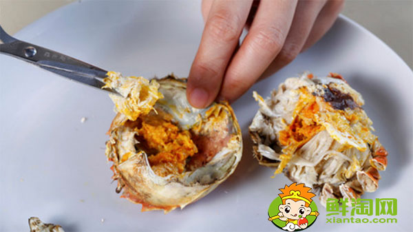 新手怎么吃螃蟹圖解