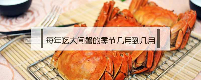 每年吃大閘蟹的季節(jié)幾月到幾月