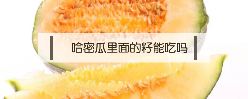 哈密瓜里面的籽能吃嗎