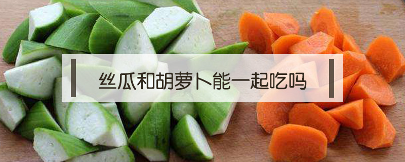 絲瓜和胡蘿卜能一起吃嗎