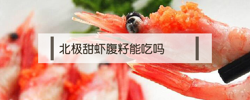 北極甜蝦腹籽能吃嗎