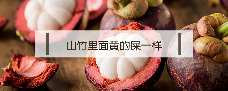 山竹里面黃的屎一樣