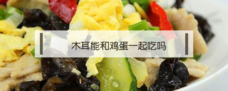 木耳能和雞蛋一起吃嗎