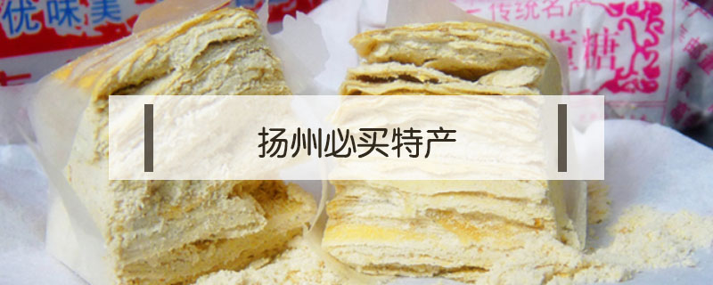 揚(yáng)州必買特產(chǎn)