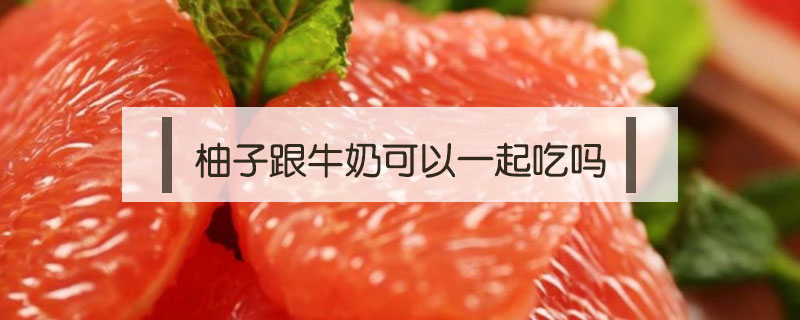 柚子跟牛奶可以一起吃嗎