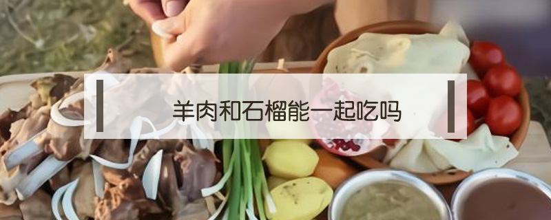 羊肉和石榴能一起吃嗎