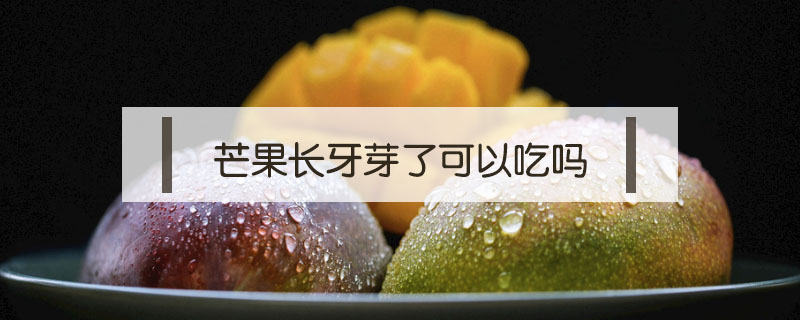 芒果長牙芽了可以吃嗎