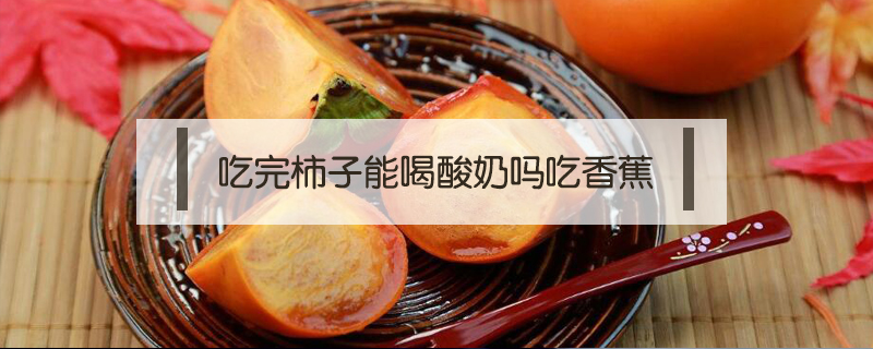 吃完柿子能喝酸奶嗎吃香蕉