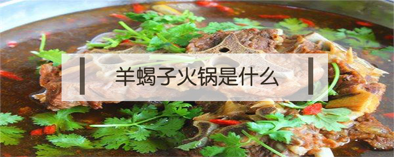 羊蝎子火鍋是什么