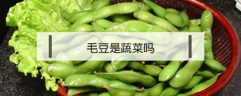 毛豆是蔬菜嗎