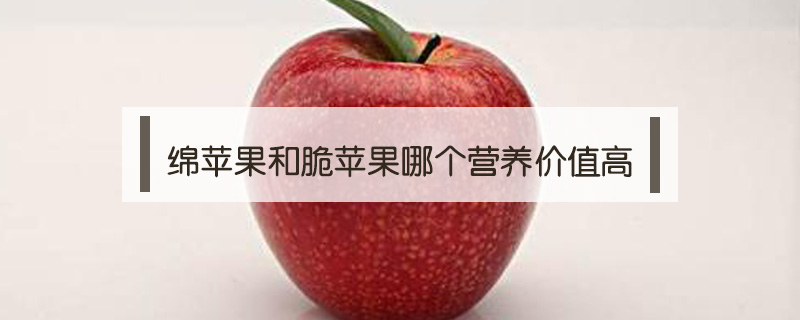 綿蘋果和脆蘋果哪個營養(yǎng)價(jià)值高