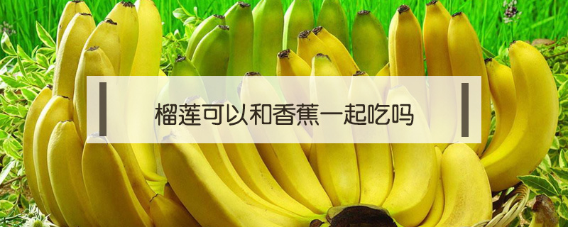 榴蓮可以和香蕉一起吃嗎