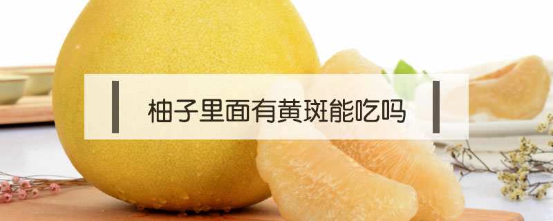 柚子里面有黃斑能吃嗎