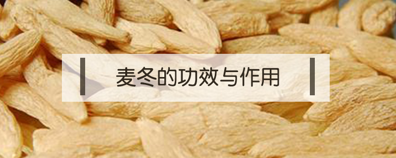 麥冬的功效與作用