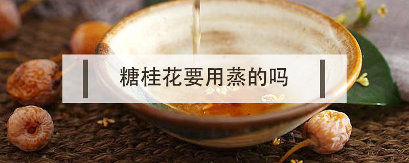糖桂花要用蒸的嗎