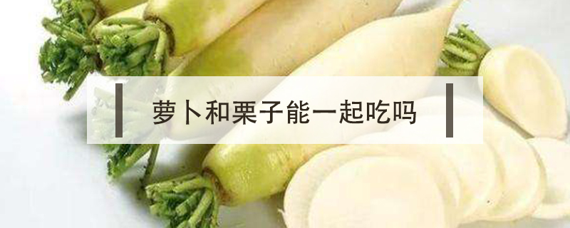 蘿卜和栗子能一起吃嗎
