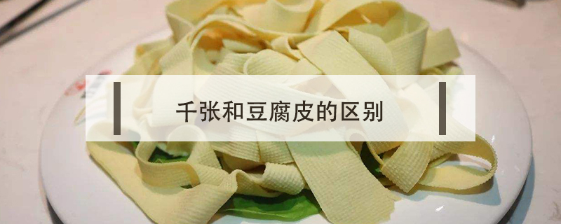 千張和豆腐皮的區別