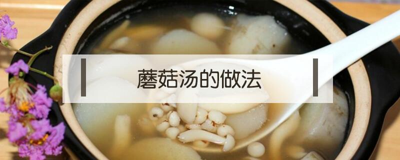 蘑菇湯的做法