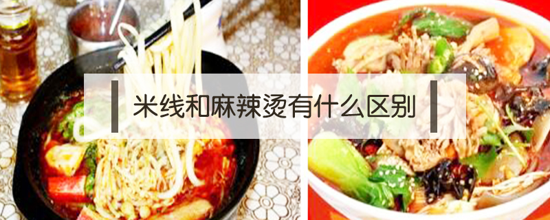 米線和麻辣燙有什么區別