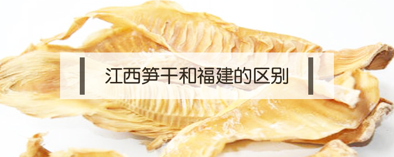 江西筍干和福建的區別