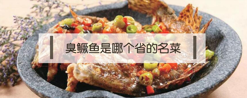 臭鱖魚是哪個省的名菜