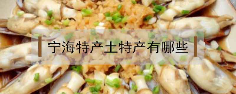寧海特產土特產有哪些