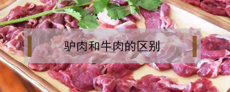 驢肉和牛肉的區別