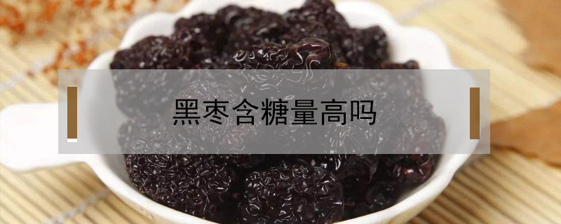 黑棗含糖量高嗎