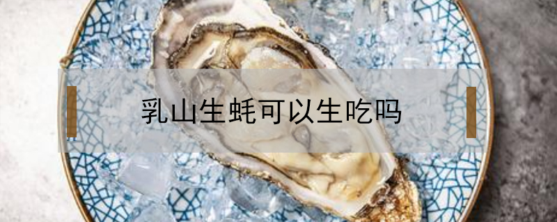 乳山生蠔可以生吃嗎