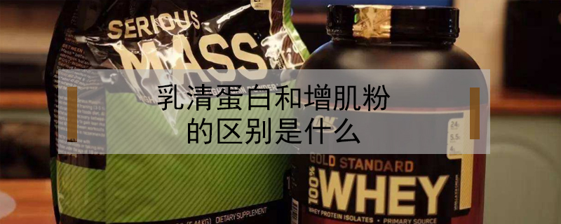 乳清蛋白和增肌粉的區別是什么