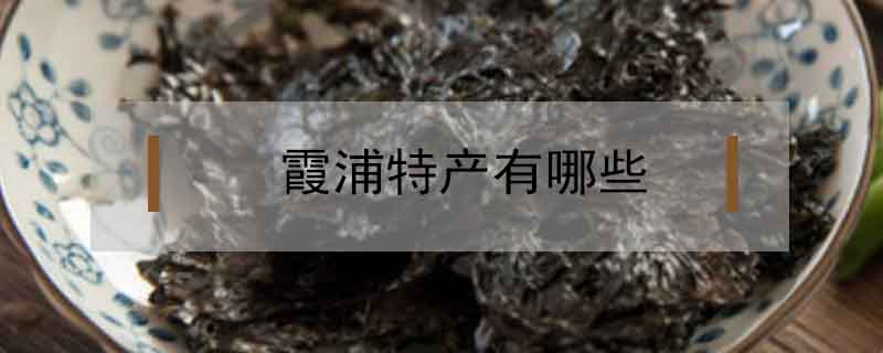 霞浦特產有哪些