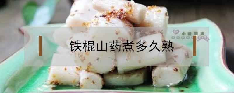 鐵棍山藥煮多久熟