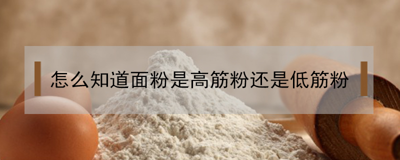 怎么知道面粉是高筋粉還是低筋粉