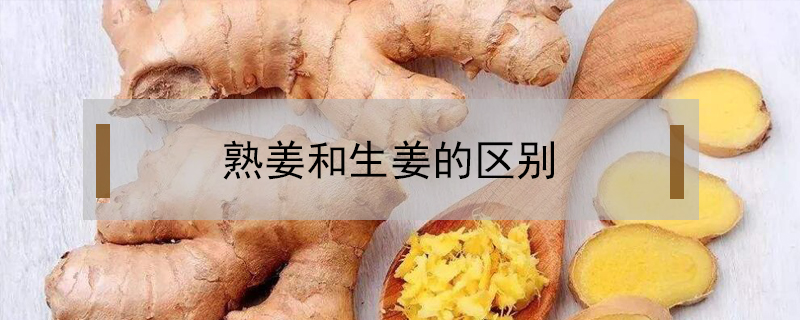 熟姜和生姜的區別