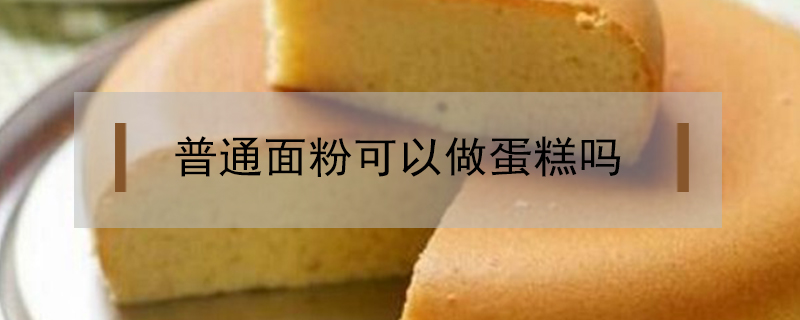 普通面粉可以做蛋糕嗎