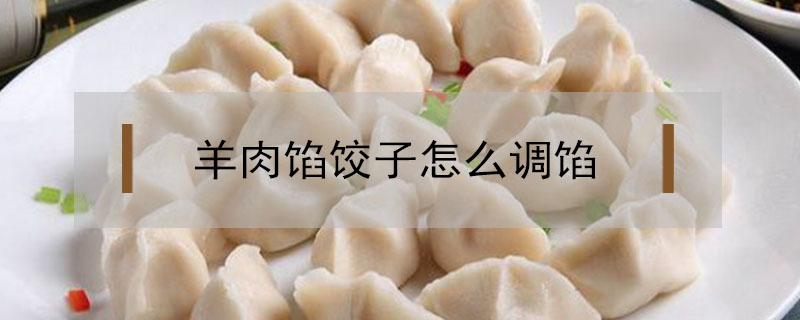 羊肉餡餃子怎么調餡