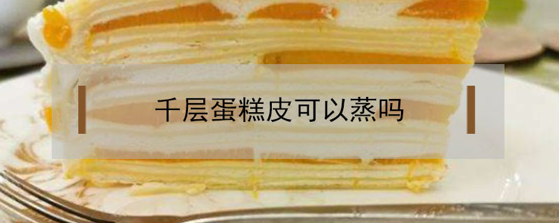 千層蛋糕皮可以蒸嗎