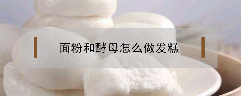 面粉和酵母怎么做發糕